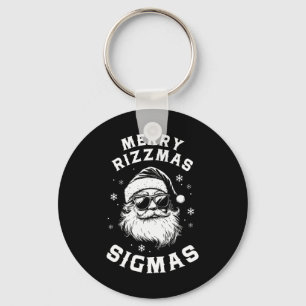 Grappig vrolijk Rizzmas Sigmas Kinderen tieners Sc Sleutelhanger