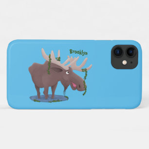 Grappig vrolijke cartoon illustratie iPhone 11 hoesje