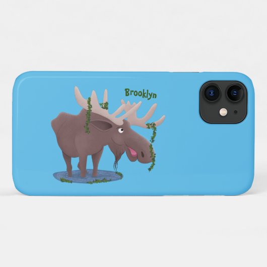 Grappig vrolijke cartoon illustratie Case-Mate iPhone case (Achterkant (horizontaal))