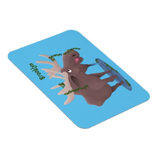 Grappig vrolijke cartoon illustratie magneet (Rechterzijde)