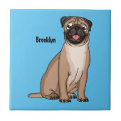 Grappig vrolijke foto van de cartoon tegeltje (Voorkant)