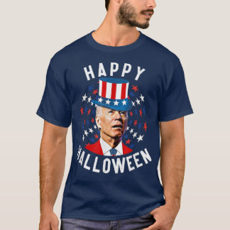 Grappig vrolijke halloween voor vierde juli Presid T-shirt