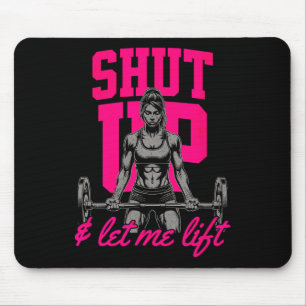 Grappig Vrouwen Gewichtheffen Bodybuilding Muscle Muismat