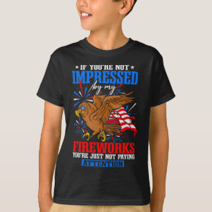 Grappig vuurwerk op Onafhankelijkheidsdag T-shirt