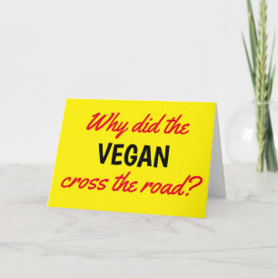 Grappig Waarom De Vegan De Verjaardag Overstak Kaart