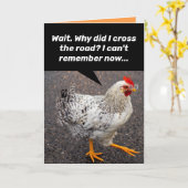 Grappig waarom heeft de kip de weg oversteken? Ver Kaart (Gele Bloem)