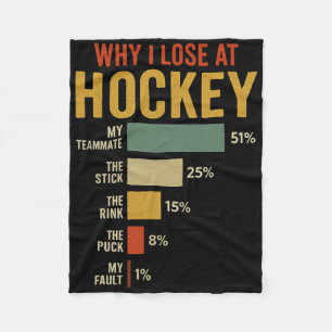 Grappig waarom ik verlies met ijshockey fleece deken