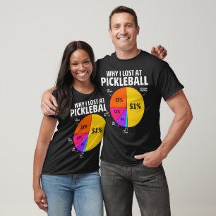 Grappig waarom ik verloor bij Pickleball T-shirt