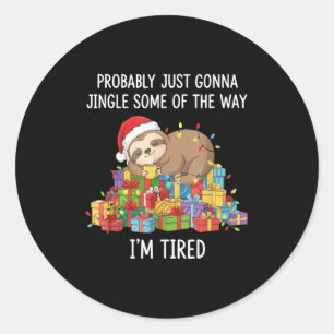 Grappig waarschijnlijk gewoon een beetje rinkelen ronde sticker