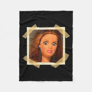 Grappig Walgelijk Poppengezicht Meme Grappig Sarca Fleece Deken
