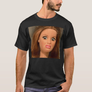 Grappig Walgelijk Poppengezicht Meme Grappig Sarca T-shirt