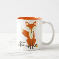 Grappig wat de Fox de illustratie Mok noemt