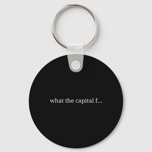 Grappig wat de hoofdletter F Sleutelhanger (Voorkant)