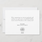 Grappig Wat een Jaar Kerst Bedrijfs- Feestdagenkaart (Achterkant)