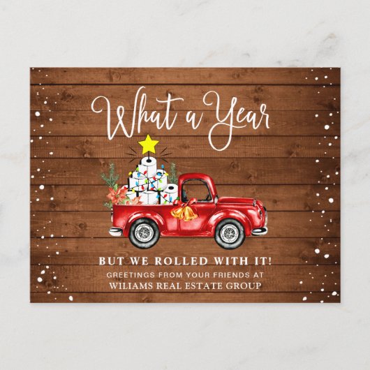 Grappig wat een jaar kerstbedrijf briefkaart (Voorkant)