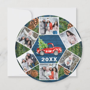 Grappig wat een jaar kerstrood vrachtwagen 6 PHOTO Feestdagenkaart