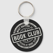 Grappig wat er gebeurt bij Book Club Personalized Sleutelhanger (Voorkant)