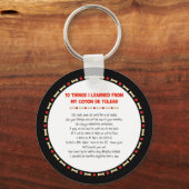 Grappig wat ik geleerd heb van mijn Coton de Tulea Sleutelhanger (Voorkant)