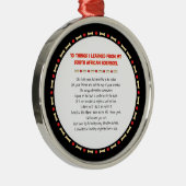 Grappig wat ik geleerd heb van Zuid-Afrikaanse Boe Metalen Ornament (Rechts)