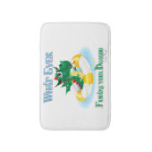 Grappig wat je draak ook drijft badmat (Voorkant Verticaal)