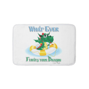 Grappig wat je draak ook drijft badmat