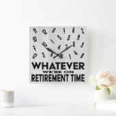 Grappig wat pensioen vierkante klok (Huis)