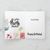 Grappig wat rijmt met verjaardag, cocktails kaart (Binnen)