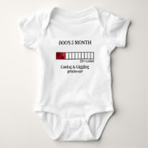 Grappig Waterverf Baby Mijlpaal Body | 3 Maand