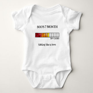 Grappig Waterverf Baby Mijlpaal Body | 7 Maand Romper