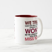 Grappig, we kunnen echt niet geloven dat je ons ve tweekleurige koffiemok (Voorkant rechts)