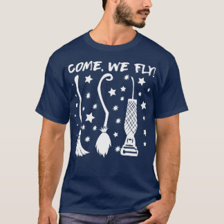 Grappig, we vliegen met Halloween Witch Broom Cute T-shirt