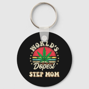 Grappig Weed Mom Sunset Worlds St Step Mom Sleutelhanger