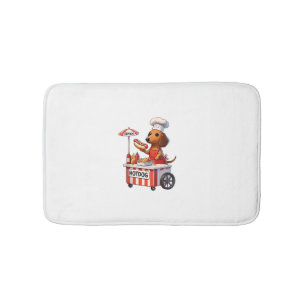 Grappig Weenie Teckel Hondenworst Hotdog Sandwich Badmat