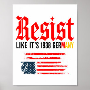 Grappig weersta citaat weerstaan alsof het 1938 Du Poster