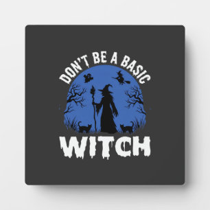 Grappig Wees Geen Basisheks Halloween-ontwerp Fotoplaat