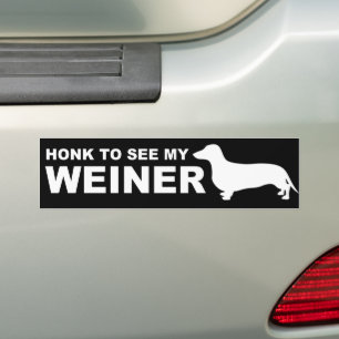 Grappig Weiner Dog (Dachshund) Quote Bumpersticker