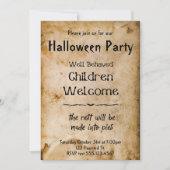 Grappig welkom kinderen Halloween feest Kaart (Voorkant)