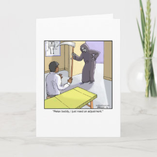 Grappig Wenskaart over Grim Reaper Kaart