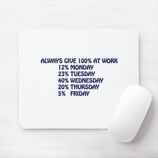 grappig werk muismat (Met muis)