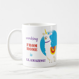 Grappig werken vanuit huis is Llamazing Llama-dram Koffiemok