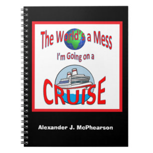 Grappig Werkt een Mess Personalized Cruise Notitieboek