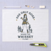 Grappig  Western Cowgirl Whiskey Lover Tissuepapier (Craft)