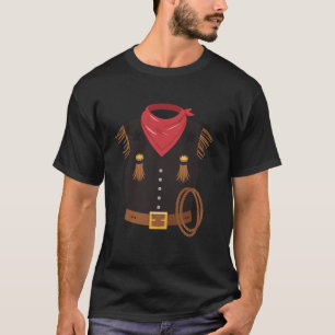 Grappig Westers Sheriff Vintage Cowboy Vest Kledin T-shirt