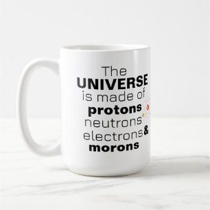 Grappig Wetenschappelijk Universum Protonen Neutro Koffiemok