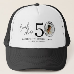 Grappig, wie is 50! Foto 50ste verjaardag Trucker Pet