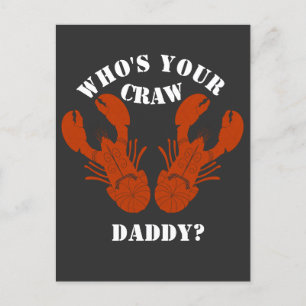 Grappig wie is jouw Craw Daddy Briefkaart