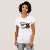 Grappig wie(t) heeft slaap nacht uil Shirt ontwerp (Voorkant volledig)