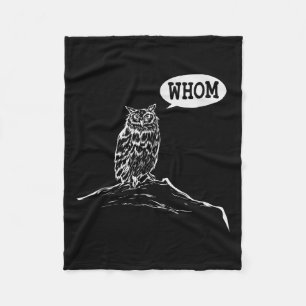 Grappig Wie Uil Grammar Englieacher Fleece Deken