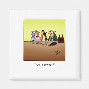 Grappig Wijn Gift! Magneet