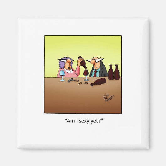 Grappig wijncadeau! magneet (Voorkant)